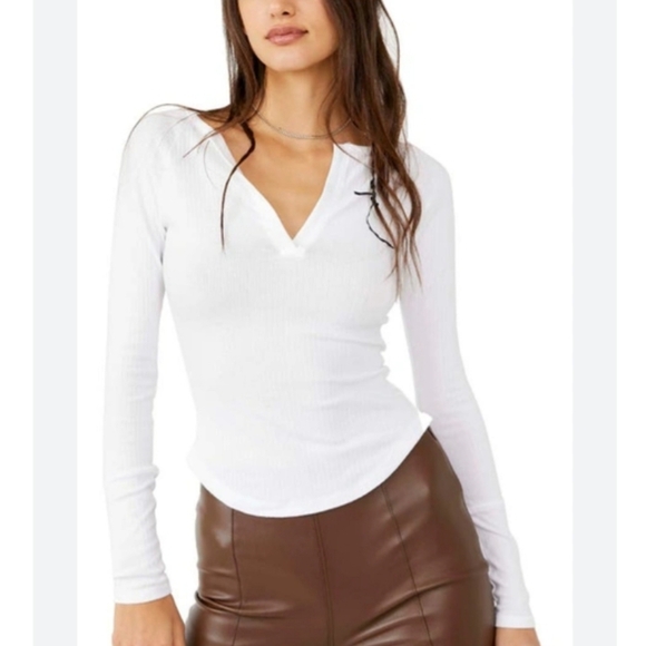 FREE PEOPLE Billie Layering Top In White - Picture 3 of 8